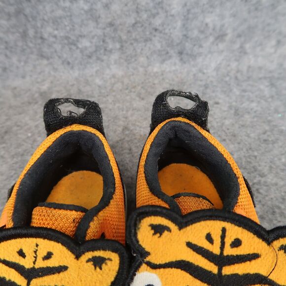 Nike Shoes Kids 7 Sneakers KD 11 Little Big Cats Slip On Toddler Orange Black - Picture 4 of 13